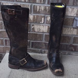 Leather Moto boot